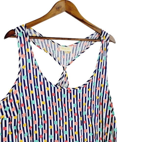 ModCloth striped razorback tank size 4X - Picture 6 of 11